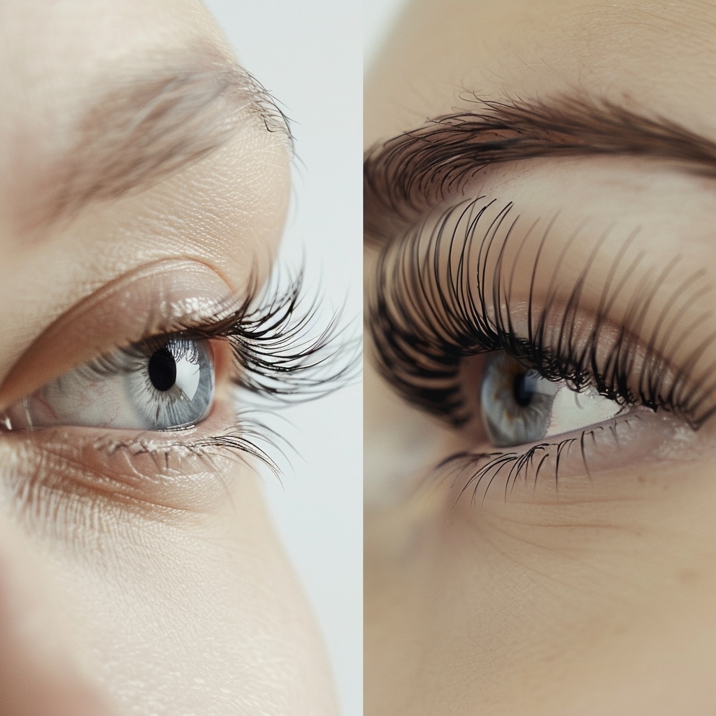 Comprendre les cils hybrides et les cils volume