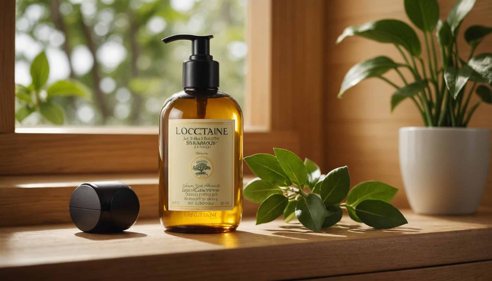 Flacon de shampoing L'Occitane aux cinq huiles